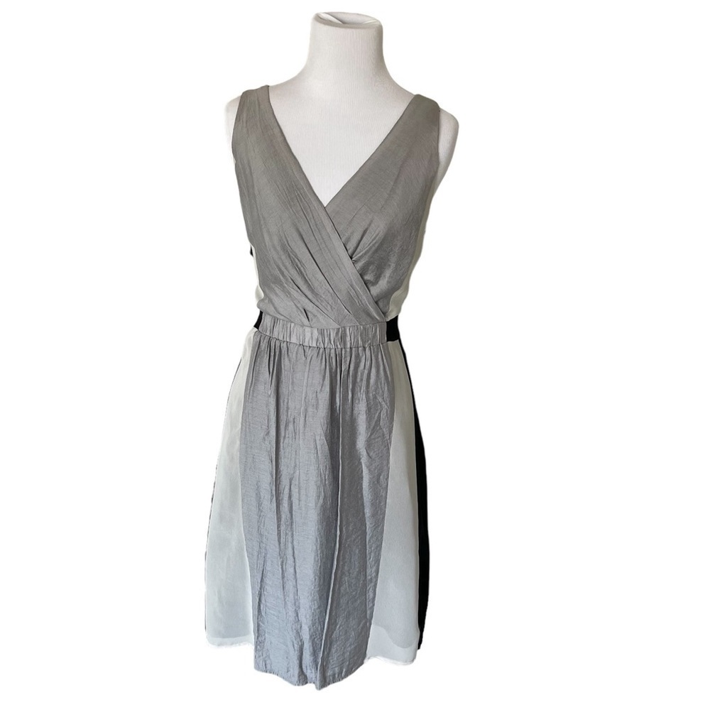 The Limited Silver/Black Lined Dress